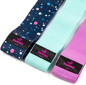 Towee Booty Band Lot de 3 bandes de fitness pour fesses, jambes et bras – Bande élastique pour femme à la maison – Bandes de résistance idéales pour la musculation et la résistance (Cosmic)
