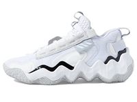 adidas Men's Exhibit B Basketball Shoe, White/Core Black/Team Light Grey, 11.5