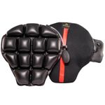 FEGO FLOAT Advanced Rexin Air Cushion Black Leather Seat| Rain Cover| Air Suspension Technology | Built In Air Pump| Motorcycle Two Wheeler Bike Rider Seat | Durable Strap | Anti skid Material (Black)