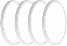 4PACK 3200lm LED Flush Mount Ceiling Light, Super Slim 12 inch LED Ceiling Light, 5000K Daylight LED Ceiling Light for Bedroom, living room, garage, office, warehouse, Dining room (White, Four Pack)