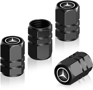 4 Tapa de Válvula de Coche,Tapas Antipolvo para Ruedas de Coche for Mercedes Benz CESM CLK GLK GL AB AMG GLS GLE AMG Series,Tapa de válvula de Accesorios de neumáticos de automóviles
