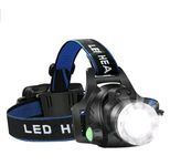 ULTlMATE lLLUMlNATl0N: 50W 200 LUMEN-WATERPR00F Rechargeable LED-HEADLAMP F0R CAMPlNG, TREKKlNG, CAVlNG, HlKlNG, READlNG and RUNNlNG