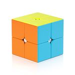 Vdealen 2x2x2 Speed Cube, Stickerless Puzzle Cube with Frosted Surface Magic Cube Game, Birthday Party Christmas Easter Gift Stocking Stuffers Toy for Kids Teens Adults