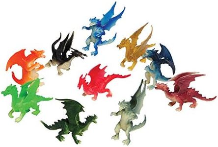 U.S. Toy Assorted Color and Design Mini Dragon Action Figures (12), 36 months - 10 Years