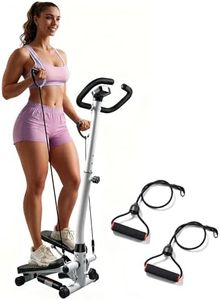 RORALA Twist Stepper with Handlebar,Stair Step Machine for Cardio Workout,Compact Home Exercise Equipment,300LBS MAX Weight Capacity