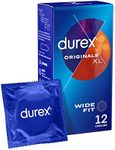 Durex Comfort XL Large Condoms for Men, Pack of 12