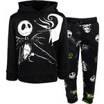 Disney Nightmare Before Christmas Jack Big Boys Fleece Hoodie & Pants Black 10-12