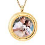 QGJNSGC Cremation Locket Necklace for Ashes of Loved One Carry Photo Glass Memorial Urn Jewelry Keepsake Ashes Locket Pendant Jewellery Gifts