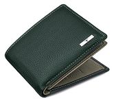 URBAN FOREST Kyle Green/Grey Leather Wallet for Men