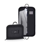 VISOOM Suit Garment Bag 100x60 cm Clothes Carrier Folding Hanging Cover Bags for Travel and Storage Suit Jacket Dress Coat Men Women(Oxford Fabric Black)