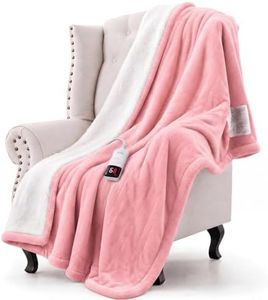 Warmrest Heated Blanket Electric King Blanket for Couch 100"x90" Pink