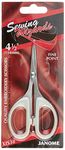 Janome JAN_XIS38 4.5-Inch Fine Point Embroidery Sewing Wizards Scissors, Metal, Purple, 9 x 12 x 16 cm