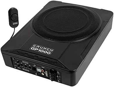 Crunch GP1000 | 25 cm 250mm Aktiv Subwoofer Auto PKW Aktivbass Aktiv-Untersitz-Subwoofer