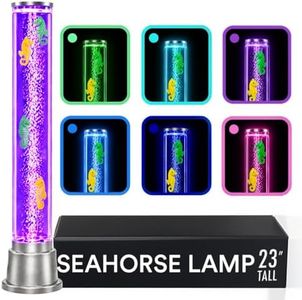 Shop LC Seahorse Fish Lamp Sensory Bubble Tube 6 LED Color Changing 1.9FT