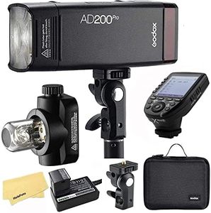 Godox AD200 Pro Godox AD200Pro Godox Flash for Sony Camera,TTL 2.4G HSS 1/8000s,2900mAh Battery w/XPro-S Flash Trigger,500 Full Power Flashes,0.01-1.8s Recycling,Bare Bulb/Speedlite Fresnel Flash Head