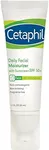 Cetaphil Daily Facial Moisturizer SPF 50, 1.7 Fl Oz (Pack of 2), Gentle Facial Moisturizer For Dry to Normal Skin Types, No Added Fragrance, Dermatologist Recommended (Packaging May Vary)