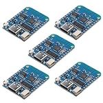 AZDelivery 5 x D1 Mini V4 NodeMCU ESP8266EX WLAN Module with USB-C Connection Compatible with Arduino Includes E-Book