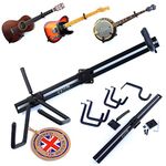 The Original Nordell Premium Horizontal Guitar Wall Hanger/Bracket Stand to mount Electric, Acoustic & Bass Guitar