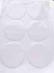 MEYA Set of 12pcs Clear Round Epoxy Sticker for Bottle Cap Pendants (3inch)