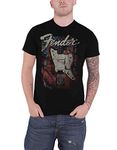 Fender Men's Distressed Guitar T-Shirt Black