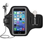 iPhone 5 5S SE (2016), iPod Touch 7 6 5 Armband, JEMACHE Gym Run Exercise Workout Sport Arm Band Case for iPhone SE/5/5S, iPod Touch 5th/6th/7th Generation (Black)