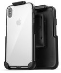 Encased Clear Back Case w/Belt Clip Holster - Designed for Apple iPhone Xs MAX (2018)