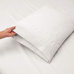 King Sized Pillowcases Set of Two-Pillowcases King Size King Size Giza Pillowcases Pack of 2-100% Giza Egyptian CottonKing Giza 20"x40" (White )