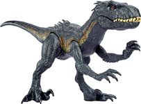 Mattel Jurassic World Fallen Kingdom Dinosaur Toy, Super Colossal Indoraptor Action Figure, Can Swallow Mini Figures, 3 ft Long