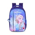 Skybags Printed School Backpack For Kids, 04 Blue (Disney Frozen New)