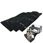 Sintron RV Step Rug 23 Inch Wide 3 Pack RV Step Covers Wrap Around Camper Stair Rugs for Radius Steps, Protects Your RV from Unwanted Tracked in Dirt, for Electrical & Manual RV Trailer Stairs (Black)