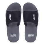 DOCTOR EXTRA SOFT Care Orthopedic and Diabetic Comfortable Slipper for Men D-25-GREY-10 UK