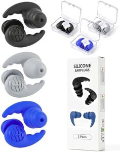 Swimming Ear Plugs, Swim Earplugs 3 Pairs for Swimmer Surfing Water Sports