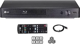 LG BP Region Free Blu-ray Player, Multi Region 110-240 Volts, Dynastar 6 Foot HDMI Bundle