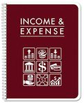 BookFactory Income & Expense Journal/Income and Expenses Tracking Ledger/LogBook 108 Pages - 8.5" x 11" Wire-O (LOG-108-7CW-PP-(IncomeExpense)-BX)