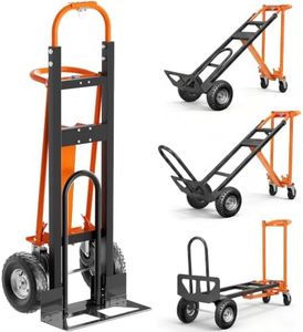 JEKO&JEKO 4-in-1 Convertible Hand Truck, 1000 LBS, Carbon Steel Dolly