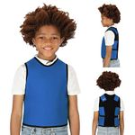 Special Supplies Sensory Compression Vest Deep Pressure Comfort for Autism, Hyperactivity, Mood Processing Disorders, Breathable, Form-Fitting, Kids and Adults (Blue, Small (17x30 inches))