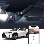 FITCAMX Dash Cam Suitable for Lexus UX 250 200 250h 200h Luxury F Sport 2016-2024, 4K Car Recorder, OEM Look, UHD Video WiFi, Parking Mode G-Sensor, Easy to Install, 64GB Card