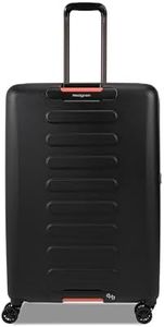 Hedgren GRIP LARGE Expandable Spinner Luggage – Durable Polycarbonate with TSA Lock, Double-Coil Zippers, 4 Spinner Wheels & Multiple Handles - 29" (Black)