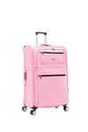 Skylark 32" Extra Large Suitcase Super Lightweight Expandable 4 Wheel Spinner 3-Digit Combination Lock Soft Shell Luggage Check in for 30kg