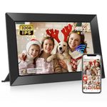 Frameo 10.1 Inch WiFi Digital Picture Frame with 32GB Memory, 1280 x 800 IPS Touch Screen Smart Electronic Photo Frame, Wall Mountable, Auto-Rotate, Share Photos/Videos Via Frameo App from Anywhere
