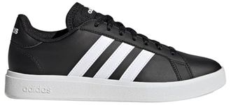 adidas Women's Grand TD Lifestyle Court Casual Sneaker, Core Black/FTWR White/Core Black, 5 UK