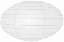 60CM Diameter Large White Oval Satu