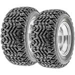 Set of 2 SunF G003 all-Terrain UTV & Golf-Cart Turf Tires 25x10-12, 4 Ply, Tubeless - Lawn & Garden