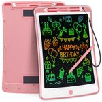 Toys for 3-6 Years Old Girls Boys, LOCVMIKY LCD Writing Tablet 10 Inch Doodle Board, Electronic Drawing Tablet Drawing Pads, Educational Birthday Gift for 3 4 5 6 7 8 Years Old Kids Toddler (10.5 Inch, Pink)