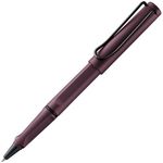 Lamy Safari Scarlet – Rollerball Pen with Ergonomic Grip – Line Width M – for Long-Lasting Writing – Made of Robust ASA Plastic – with Roller Refill M 63 Black