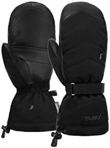 Nadia R-TEX® XT Mittens with Wrist Strap and Down Insulation and Waterproof Membrane, Very Warm ski Gloves, Snow Gloves