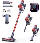 Cordless Vacuum Cleaner,38KPA 450W Powerful Stick Vacuum with Automatic Dust Detection, Wall-Mounted Charging and LED Touch Screen,Vacuum Cleaner with 55min Runtime