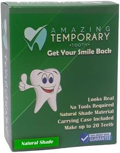 (Natural Shade) Amazing Temporary Tooth Replacement Kit, Temp Missing Teeth Repair, Available in Natural or Bright Shade