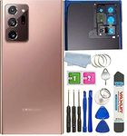 Galaxy Note 20 Ultra Back Glass Cover Waterproof Housing Door with Camera Glass Lens and Tape Parts Replacement for Samsung Galaxy Note 20 Ultra 5G + Tools(Bronze)