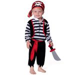 Spooktacular Creations Baby Pirate Costume for Infant, Toddler, Pirate Role Play Dress Up Set, Halloween Pirate Costume-1824